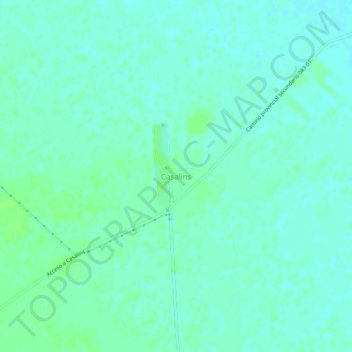 Carte topographique Casalins, altitude, relief