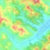 Carte topographique Cicengo, altitude, relief