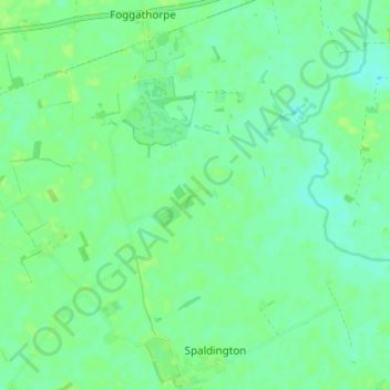 Carte topographique Gribthorpe, altitude, relief
