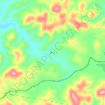 Carte topographique Mifa, altitude, relief