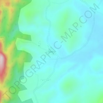 Carte topographique Itaitu, altitude, relief