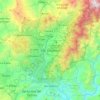 Carte topographique San Cristobal, altitude, relief