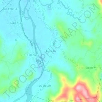 Carte topographique Torralba, altitude, relief