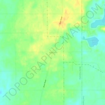 Carte topographique Bethel, altitude, relief