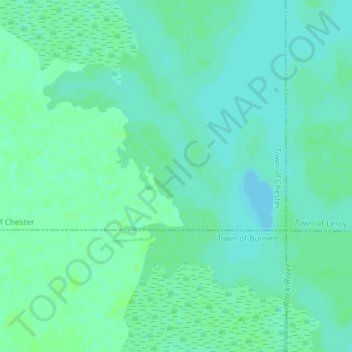 Carte topographique Horicon Marsh, altitude, relief