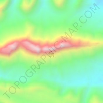Carte topographique Mount Liebig, altitude, relief
