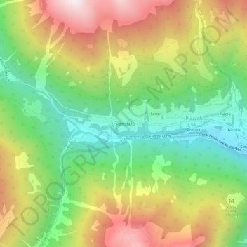 Carte topographique Somrabbi, altitude, relief