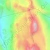 Carte topographique Plateau extraterrestre, altitude, relief