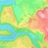 Carte topographique Auge, altitude, relief