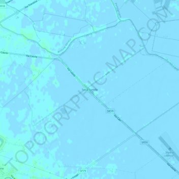 Carte topographique Sette Sorelle, altitude, relief