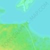 Carte topographique Red Deer Lake, altitude, relief