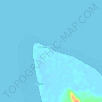 Carte topographique Magat, altitude, relief