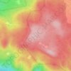 Carte topographique Porcupine Ridge, altitude, relief