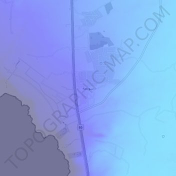 Carte topographique سويمة, altitude, relief