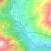 Carte topographique Verrand, altitude, relief