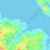 Carte topographique Weatherly, altitude, relief