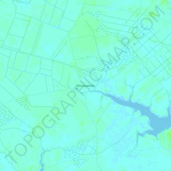Carte topographique Winsteadville, altitude, relief