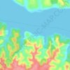 Carte topographique Akandjé, altitude, relief