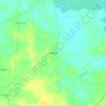 Carte topographique Eldorado, altitude, relief