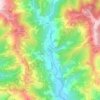 Carte topographique Dolceacqua, altitude, relief
