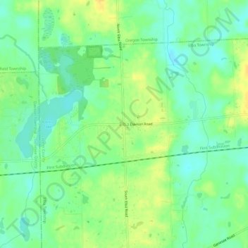 Carte topographique Elba, altitude, relief