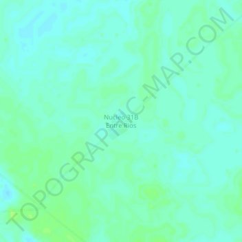 Carte topographique Nucleo 31B Entre Rios, altitude, relief