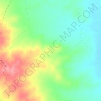 Carte topographique Los Alcores, altitude, relief