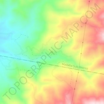 Carte topographique Adh Dhib, altitude, relief