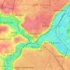 Carte topographique Savigny-sur-Orge, altitude, relief