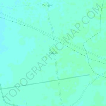 Carte topographique Kalam, altitude, relief