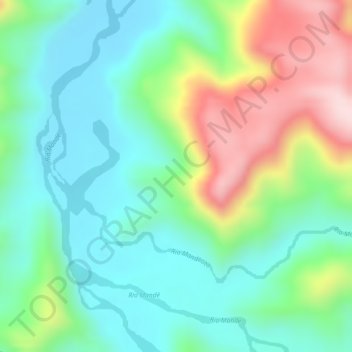 Carte topographique Mande, altitude, relief