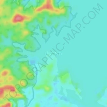 Carte topographique Bonne Ville, altitude, relief