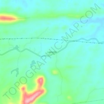 Carte topographique Lamarão, altitude, relief