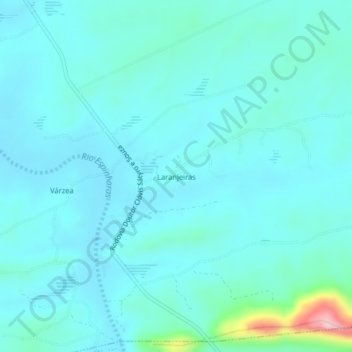 Carte topographique Laranjeira, altitude, relief