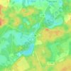 Carte topographique Weberin, altitude, relief