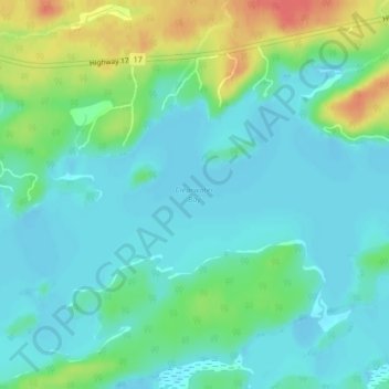 Carte topographique Clearwater Bay, altitude, relief