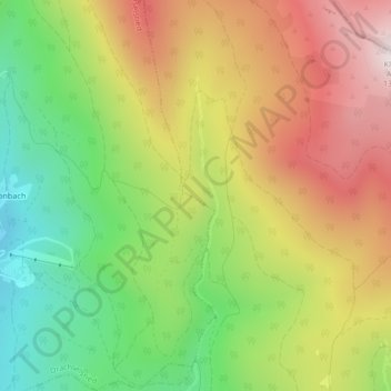 Carte topographique Tausender, altitude, relief