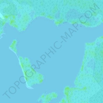 Carte topographique First Bay, altitude, relief