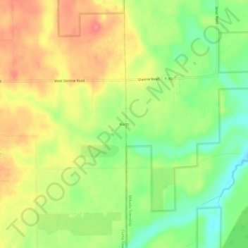 Carte topographique Kurtz, altitude, relief