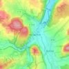 Carte topographique Wenigentaft, altitude, relief