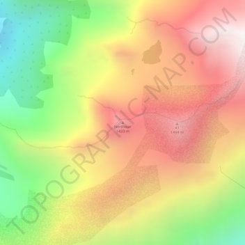 Carte topographique Northstar, altitude, relief