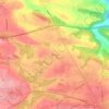 Carte topographique Bas Pied, altitude, relief