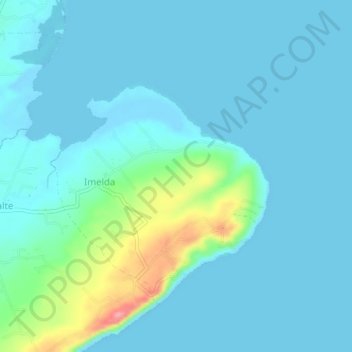 Carte topographique Imelda, altitude, relief