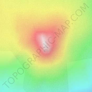 Carte topographique Mount Spurr, altitude, relief