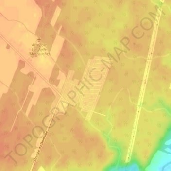 Carte topographique Lac-Samson, altitude, relief