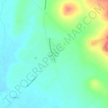 Carte topographique Licenciado Matienzo, altitude, relief