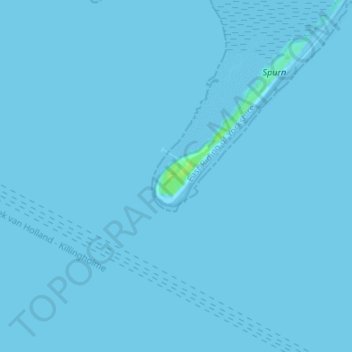 Carte topographique Spurn Head, altitude, relief