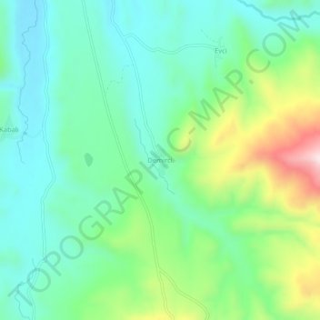 Carte topographique Demirciköy, altitude, relief