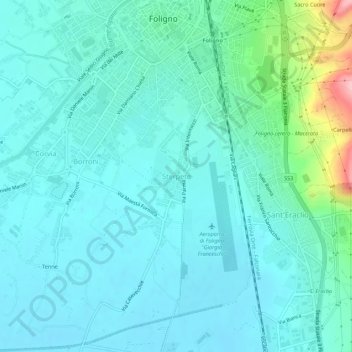 Carte topographique Sterpete, altitude, relief