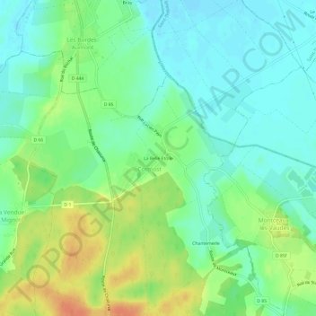 Carte topographique La Belle Etoile, altitude, relief